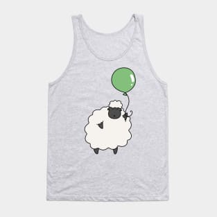 Green Balloon Sheep Tank Top